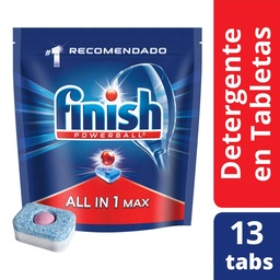 Finish Detergente en Tabletas para Lavavajillas 13 Unid.