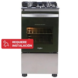 Cocina Multigas Whirlpool 4 Hornallas Plata Wfo4vbr 51 cm