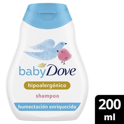 Shampoo Humectación Baby Dove Enriquecida Sin Lágrimas 200 ml