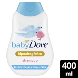 Shampoo Dove  para Bebés Humectación Enriquecida Botella 400 ml