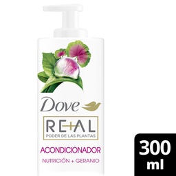 Acondicionador Dove Real Poder de Las Plantas Nutrición + Geranio 300 ml
