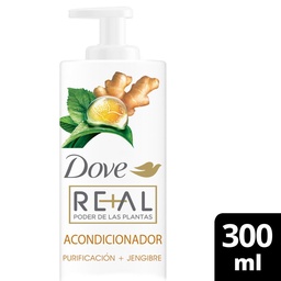 Acondicionador Dove Real Poder de Las Plantas Purificación + Jengibre 300 ml