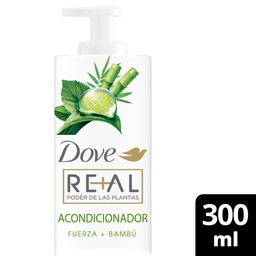 Acondicionador Dove Real Poder de Las Plantas Fuerza + Bambú 300 ml