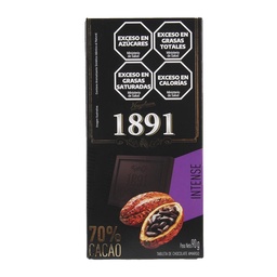 Chocolate Amargo Intenso 1891 90g