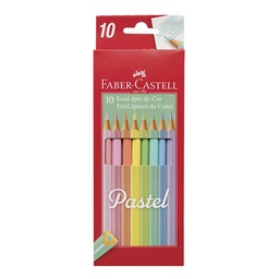 Lapices de Colores Faber-castell Ecolapiz Pastel 10 Unidades