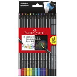 Lápices de Colores Faber Castell Supersoft 12 un