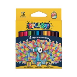 Lapices Cortos de Color Faber-castell Splash 12 Unidades