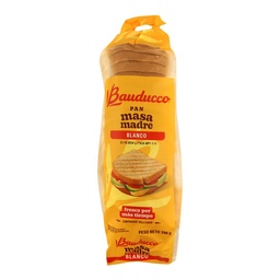 Pan de Mesa Lactal Blanco Bauducco 390g