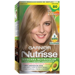 Kit Completo de Coloración Permanente Nutrisse Clásico Tono 80 Nectar x 45 gr