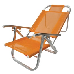 Silla de Playa Botafogo Copacabana Aluminio Naranja