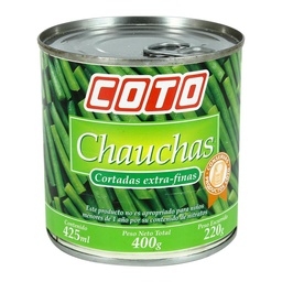 Chaucha en Trozos Coto Finos Lata 400 gr