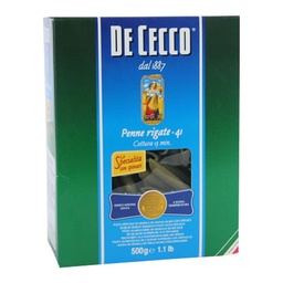 Penne Rigate de Cecco Espinaca Caja 500 gr