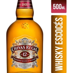 Whisky Chivas Regal 12 Años 500 cc