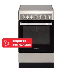 Cocina Eléctrica Ariston 4 Hornallas Plata F157787 50 cm