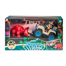 Set de Juego Pinypon Action Wild Coche Quad con Dinosaurio