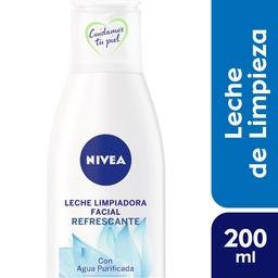 Leche Limpiadora Facial Refrescante Nivea Piel Normal y Seca x 200 ml