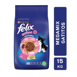 Alimento para Gatitos Megamix con Leche Felix 15 kg