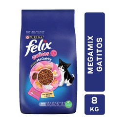 Alim para Gatitos Megamix con Leche Felix 8kg