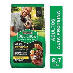 Alimento para Perros Adultos Alta Proteina Dog Chow 2.7kg