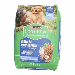 Alimento para Perros Cachorros Medianos y Grandes Dog Chow 15kg