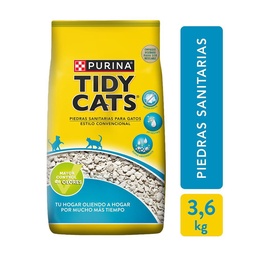 Piedras Sanitarias Mayor Control de Olores Tidy Cats 3.6kg