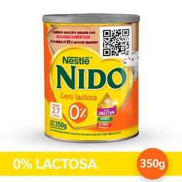 Leche en Polvo 0% Lactosa Nido 350g