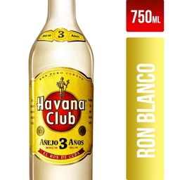 Havana Club Añejo 3 Años Ron Blanco Botella de 750 ml