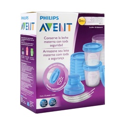 Vasos Set x10 para Leche Materna 180 ml 0m+