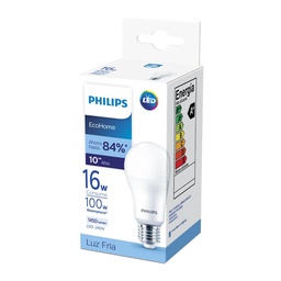 Lámpara Led Bulbo Philips Fria 16 W E27   Caja 1 Unidad