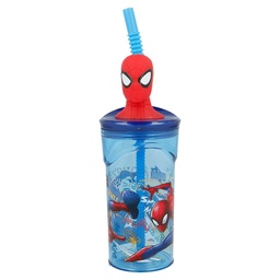 Vaso Plastico Spiderman 360 ml