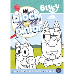 Libro Bluey Mi Block para Pintar