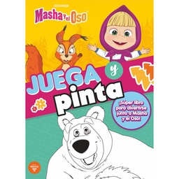 Libro Masha y El Oso Juega y Pinta