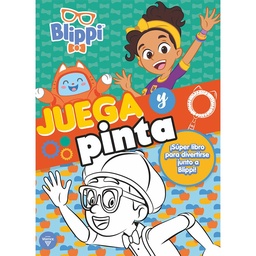 Libro Blippi Juega y Pinta