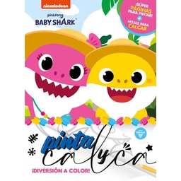 Libro Pinta y Calca Baby Shark