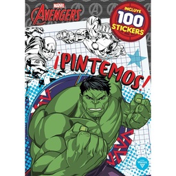 Libro Avengers Pintemos 100 Stickers