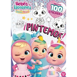 Libro Bebes Llorones Pintemos 100 Stickers