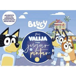 Libro Bluey Mi Valija para Jugar y Pintar