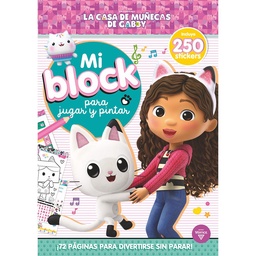 Libro Gabby's Dollhouse My Block para Jugar y Pintar