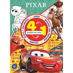 Libro Disney Pixar Actividades 4 en 1