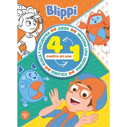 Libro Blippi Actividades 4 en 1