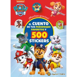 Libro Paw Patrol Muchas Gracias 500 Stickers