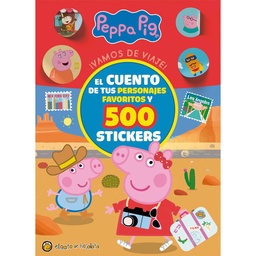 Libro Peppa Pig Vamos de Viaje 500 Stickers