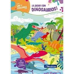 Libro Lee y Colorea A Jugar con Dinosaurios