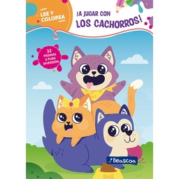 Libro Lee y Colorea A Jugar con Los Cachorros