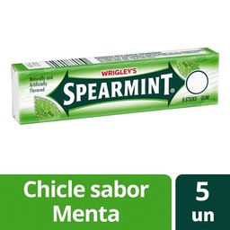 Chiclets Wrigleys Spearmint Paquete 15 gr