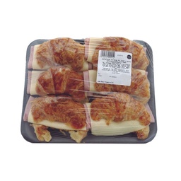 Medialunas Rellenas de de Jamón y Queso x 6 un
