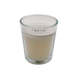 Vela Votiva Vaso Vidrio Taupe