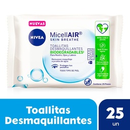 Desmaquillante 4 en 1 Nivea 25 Ud