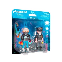 Figuras Duo Pack Policia y Vandalo Playmobil