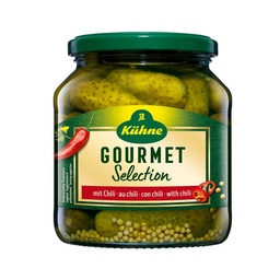 Pepinillos Gourmet Selecrin Hot Kuhne X530g
